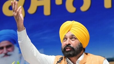 The water-sharing dispute between Punjab and Haryana intensified as Punjab chief minister Bhagwant Mann refused to release additional water to the neighbouring state. (HT_PRINT) The water-sharing dispute between Punjab and Haryana intensified as Punjab chief minister Bhagwant Mann refused to release additional water to the neighbouring state. (HT_PRINT)