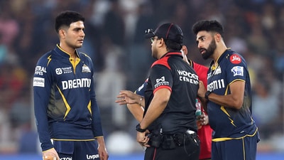 Shubman Gill was not impressed with umpire's decisions during GT vs SRH clash. (REUTERS)