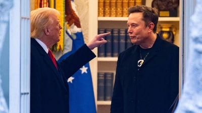 US President Donald Trump and Elon Musk (R) (AFP) US President Donald Trump and Elon Musk (R) (AFP)