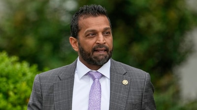 FBI director Kash Patel arrives on the South Lawn of the White House in Washington. (AP Photo/Alex Brandon, File) (AP) FBI director Kash Patel arrives on the South Lawn of the White House in Washington. (AP Photo/Alex Brandon, File) (AP)