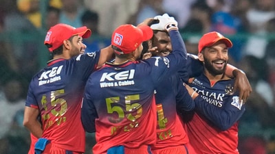 RCB defeated CSK by two runs, and climbed to pole position in the IPL 2025 points table on Saturday. (AP) RCB defeated CSK by two runs, and climbed to pole position in the IPL 2025 points table on Saturday. (AP)