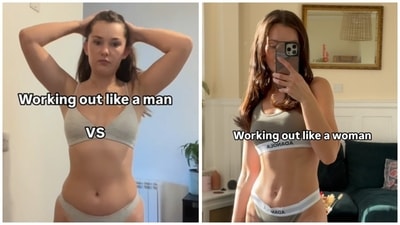 Georgia Weibel got honest about the changes in her body and overall health after she switched from intense workouts to exercising based on her menstrual cycle. (Instagram/ Georgia Weibel) Georgia Weibel got honest about the changes in her body and overall health after she switched from intense workouts to exercising based on her menstrual cycle. (Instagram/ Georgia Weibel)
