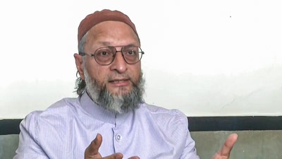 All India Majlis-E-Ittehadul Muslimeen (AIMIM) chief and MP Asaduddin Owaisi in Hyderabad on Thursday. (ANI) All India Majlis-E-Ittehadul Muslimeen (AIMIM) chief and MP Asaduddin Owaisi in Hyderabad on Thursday. (ANI)