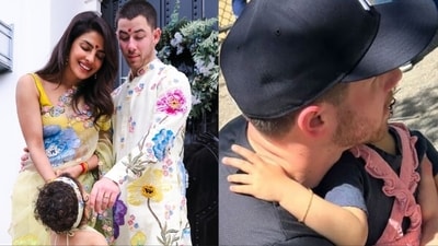 Priyanka Chopra posted a picture of Nick Jonas and Malti. Priyanka Chopra posted a picture of Nick Jonas and Malti.
