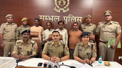 The four man accused of the Dariya’s murder, in police custody. (Sourced) The four man accused of the Dariya’s murder, in police custody. (Sourced)