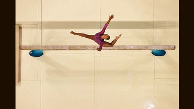 What does it take to pull off this kind of balancing act? Don’t ask the Gymnastics Federation of India. (Photo Courtesy Laureus) What does it take to pull off this kind of balancing act? Don’t ask the Gymnastics Federation of India. (Photo Courtesy Laureus)