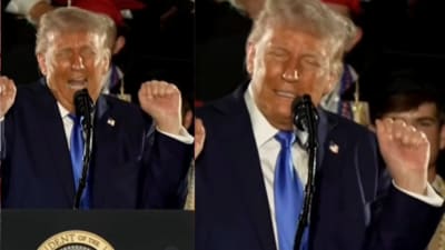 Trump was addressing the crowd during his commencement speech at the University of Alabama on Thursday. (ANI) Trump was addressing the crowd during his commencement speech at the University of Alabama on Thursday. (ANI)