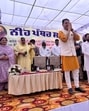 Cabinet minister Aman Arora during an event in Longowal, Sangrur on Sunday. (HT Photo) Cabinet minister Aman Arora during an event in Longowal, Sangrur on Sunday. (HT Photo)