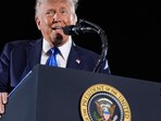 Donald Trump said he is "looking to have four great years and turn it over to somebody, ideally a great Republican, a great Republican to carry it forward." Donald Trump said he is "looking to have four great years and turn it over to somebody, ideally a great Republican, a great Republican to carry it forward."