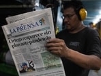 (FILE) UNESCO's World Press Freedom Prize was awarded on May 3, 2025, to the Nicaraguan newspaper La Prensa, the historic daily newspaper of this Central American country, whose editorial staff has been forced into exile by the government's ferocious repression.