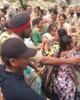 Teachers being stopped by the police during a march to chief minister Bhagwant Mann’s house in Sangrur on Sunday. (HT Photo) Teachers being stopped by the police during a march to chief minister Bhagwant Mann’s house in Sangrur on Sunday. (HT Photo)