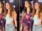 Rasha Thadani and Raveena Tandon turn heads with their stunning fashion choices. Rasha Thadani and Raveena Tandon turn heads with their stunning fashion choices.
