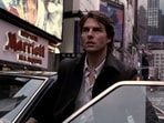 Tom Cruise in the Times Square scene in Vanilla Sky.