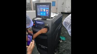Dual laser machine at Guru Gobind Singh Medical College in Faridkot. (HT Photo) Dual laser machine at Guru Gobind Singh Medical College in Faridkot. (HT Photo)