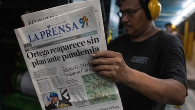 (FILE) UNESCO's World Press Freedom Prize was awarded on May 3, 2025, to the Nicaraguan newspaper La Prensa, the historic daily newspaper of this Central American country, whose editorial staff has been forced into exile by the government's ferocious repression. (AFP) (FILE) UNESCO's World Press Freedom Prize was awarded on May 3, 2025, to the Nicaraguan newspaper La Prensa, the historic daily newspaper of this Central American country, whose editorial staff has been forced into exile by the government's ferocious repression. (AFP)
