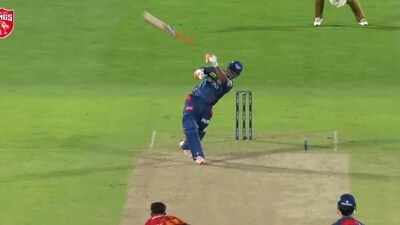 IPL 2025, PBKS vs LSG: Rishabh Pant disappointed once again as he was dismissed for 18 runs off 17 balls. (Screengrab - JioHotstar)