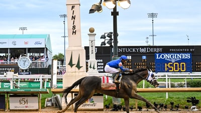 Good Cheer, ridden by Luis Saez, wins the 151st running of the Longines Kentucky Oaks, at Churchill Downs in Louisville, Ky. Longines, the Swiss watch manufacturer known for its luxury timepieces, is the Official Watch and Timekeeper of the 151st Kentucky Derby. (AP) Good Cheer, ridden by Luis Saez, wins the 151st running of the Longines Kentucky Oaks, at Churchill Downs in Louisville, Ky. Longines, the Swiss watch manufacturer known for its luxury timepieces, is the Official Watch and Timekeeper of the 151st Kentucky Derby. (AP)