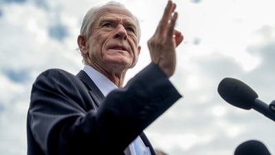 Peter Navarro was a key force behind the Trump tariffs, reportedly intended to isolate China, and bring a new balance to the global commerce. (Bloomberg)