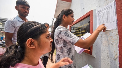 Aspirants check their roll numbers to appear for the NEET UG exam, in Patna, on Sunday, May 4, 2025. (PTI) Aspirants check their roll numbers to appear for the NEET UG exam, in Patna, on Sunday, May 4, 2025. (PTI)