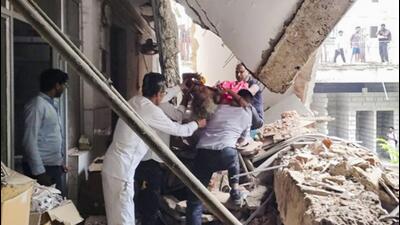 The accident occurred around 3 pm on Saturday, shortly after a seminar concluded in the medicine ward hall. (PTI) The accident occurred around 3 pm on Saturday, shortly after a seminar concluded in the medicine ward hall. (PTI)