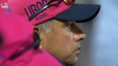 Rahul Dravid had a helpless look on his face as RR faced another loss in IPL 2025 (IPL) Rahul Dravid had a helpless look on his face as RR faced another loss in IPL 2025 (IPL)