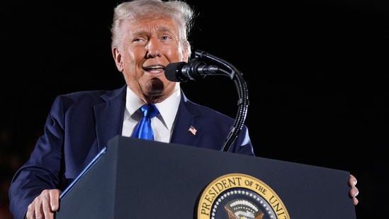 Donald Trump said he is "looking to have four great years and turn it over to somebody, ideally a great Republican, a great Republican to carry it forward." (AP)