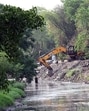 A drain near Anna Nagar slum in Indraprastha, New Delhi on Sunday. (Arvind Yadav/HT Photo)