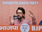 BJP leader Anurag Thakur during a press conference in New Delhi on April 18, 2025. BJP leader Anurag Thakur during a press conference in New Delhi on April 18, 2025.