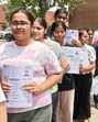 Candidates lining up at an exam centre to appear for the National Eligibility cum Entrance Test in Ludhiana on Sunday. (Gurpreet Singh/HT) Candidates lining up at an exam centre to appear for the National Eligibility cum Entrance Test in Ludhiana on Sunday. (Gurpreet Singh/HT)
