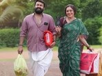 Mohanlal and Sobhana in a still from Tharun Moorthy's Thudarum. 