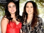 Suchitra with daughter Kaveri Suchitra with daughter Kaveri