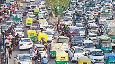 Among combustion sources, vehicular pollution is the highest contributor, multiple studies have shown. (Representative photo/HT Archive) Among combustion sources, vehicular pollution is the highest contributor, multiple studies have shown. (Representative photo/HT Archive)