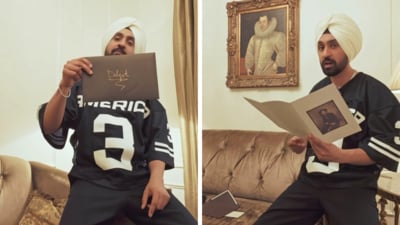 Diljit Dosanjh shows off the Met Gala 2025 invite. Diljit Dosanjh shows off the Met Gala 2025 invite.