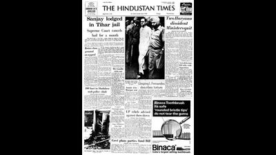 HT This Day: May 6, 1978 -- Sanjay lodged in Tihar jail: Supreme Court cancels bail for a month (HT)