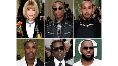 This combination of photos show Anna Wintour, from top left, Pharrell Williams, Lewis Hamilton, Colman Domingo, from bottom left, A$AP Rocky, who will serve as co-chairs, and LeBron James, who will serve as honorary chair for the 2025 Met Gala. (AP Photo) (AP) This combination of photos show Anna Wintour, from top left, Pharrell Williams, Lewis Hamilton, Colman Domingo, from bottom left, A$AP Rocky, who will serve as co-chairs, and LeBron James, who will serve as honorary chair for the 2025 Met Gala. (AP Photo) (AP)