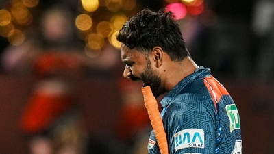 Lucknow Super Giants captain Rishabh Pant is having a horrid time in IPL 2025. (PTI) Lucknow Super Giants captain Rishabh Pant is having a horrid time in IPL 2025. (PTI)