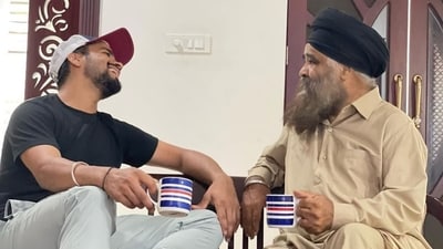 Prabhsimran Singh's father is fighting kidney ailment (Instagram/@prabhsimran_84) Prabhsimran Singh's father is fighting kidney ailment (Instagram/@prabhsimran_84)