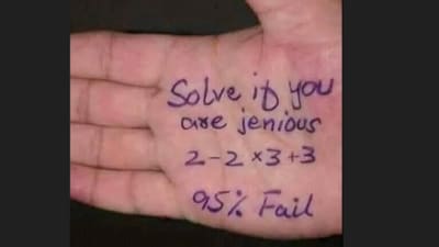 Can you crack this maths brain teaser that puzzled the internet? (X/@brainyquiz_) Can you crack this maths brain teaser that puzzled the internet? (X/@brainyquiz_)