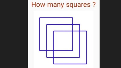 A tricky square puzzle shared on X puzzled users. (X/@brainyquiz_) A tricky square puzzle shared on X puzzled users. (X/@brainyquiz_)