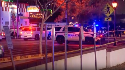 First responders at the scene of a shooting in Glendale, a suburb of Phoenix, Arizona. (AP) First responders at the scene of a shooting in Glendale, a suburb of Phoenix, Arizona. (AP)