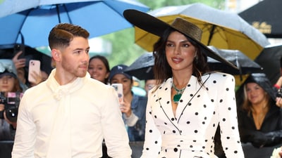 Priance and Nick Jonas depart the Carlyle Hotel before attending the Met Gala. REUTERS/Kylie Cooper (REUTERS)