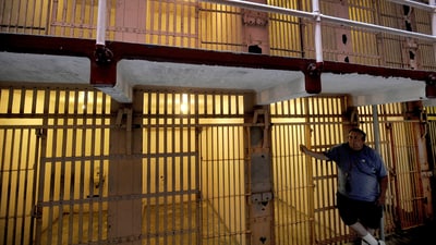 Known as "The Rock," Alcatraz prison was notoriously unavoidable due to to the frigid Pacific waters and powerful ocean currents that encircle it. It was home to some of the most notable offenders in the country, such as George "Machine Gun" Kelly and gangster Al Capone. REUTERS/Noah Berger/File Photo (REUTERS)
