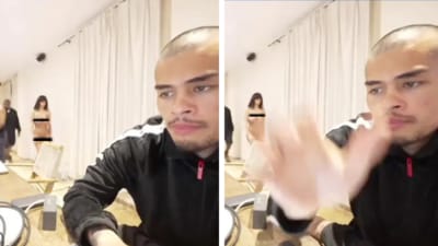 Bianca Censori makes NSFW appearance on Sneako's livestream (X) Bianca Censori makes NSFW appearance on Sneako's livestream (X)