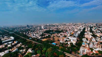 Aerial view of Bengaluru's Jayanagar. (X/@sriharikaranth)