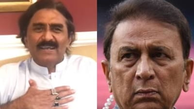 Javed Miandad (L) does not agree with Sunil Gavaskar (Screengrab/AFP) Javed Miandad (L) does not agree with Sunil Gavaskar (Screengrab/AFP)