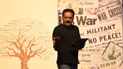 Actor-activist Prakash Raj on why Hindi film industry shies away from making political opinions (X/@prakashraaj) Actor-activist Prakash Raj on why Hindi film industry shies away from making political opinions (X/@prakashraaj)