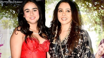 Suchitra with daughter Kaveri Suchitra with daughter Kaveri