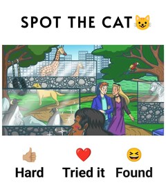 A post shared on Facebook featured a tricky "cpot the cat" puzzle, leaving internet users puzzled. (Facebpok/Pamela Betalas Napalan) A post shared on Facebook featured a tricky "cpot the cat" puzzle, leaving internet users puzzled. (Facebpok/Pamela Betalas Napalan)