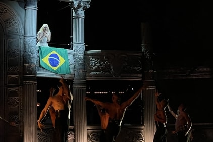 US pop star Lady Gaga performs during a free concert at Copacabana beach in Rio de Janeiro, Brazil on May 3, 2025. (Photo by STRINGER / AFP) (AFP) US pop star Lady Gaga performs during a free concert at Copacabana beach in Rio de Janeiro, Brazil on May 3, 2025. (Photo by STRINGER / AFP) (AFP)