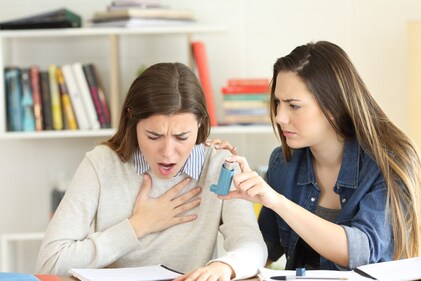 Reliever inhaler is the first step. (Shutterstock) Reliever inhaler is the first step. (Shutterstock)